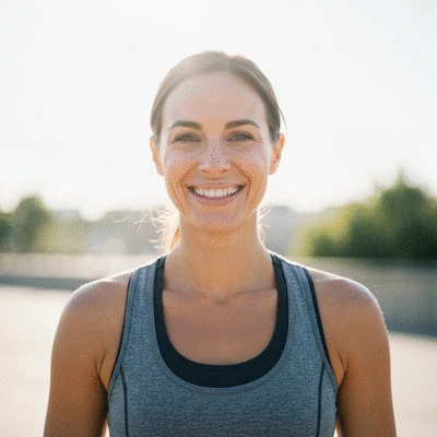 Person looking healthier and more energetic after losing weight, symbolizing successful weight management