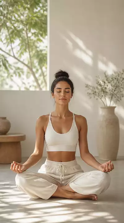 Person meditating peacefully to represent mental clarity and focus