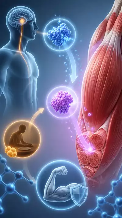Scientific illustration of hormonal pathways